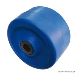 גליל צד לעגלה 135×75 mm Ø hole 22 mm – כחול