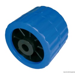 גליל צד לעגלה – כחול Side roller blue Ø hole 15 mm
