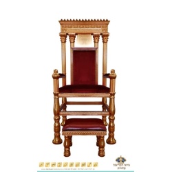 כסא אליהו הנביא דגם בית המקדש – ברונזה בורדו