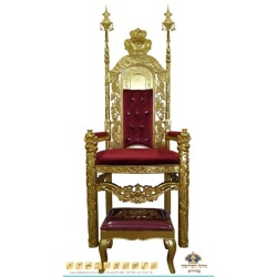 כסא אליהו הנביא דם שבעת המינים – זהב בורדו