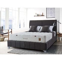 MOTO | מיטה זוגית בעיצוב מודרני עם ארגז מצעים 140/190 ס״מ / בז׳