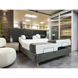 CETO | מיטה מתכווננת מפנקת בעיצוב מודרני ייחודי 180/200 ס”מ / אפור