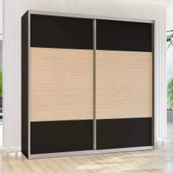 פיקוס | ארון הזזה 2 דלתות בעיצוב מודרני 160 ס״מ – 2 דלתות