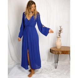 תחפושת דרדסית – שמלת כחולה, שרוול ארוך