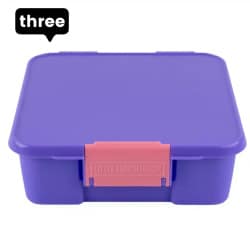 Little Lunch Box – קופסת בנטו מחולקת 3 תאים – Grape
