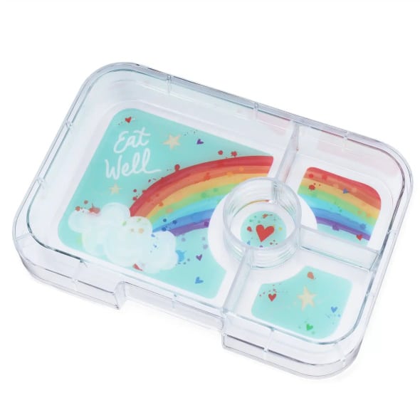 מגש לקופסת אוכל יאמבוקס מחולקת טאפאס – 4 תאים Rainbow