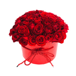 קופסת אוהבים ורדים אדומים