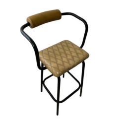כסא בר עור אמיתי קאמל