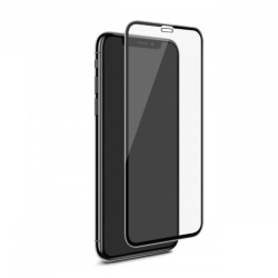 מגן מסך זכוכית מלא איכותי במיוחד לאייפון 11 פרו מקס בצבע שחור