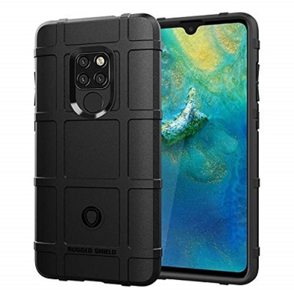 כיסוי rugged shield tpu בצבע שחור ל-huawei mate 20