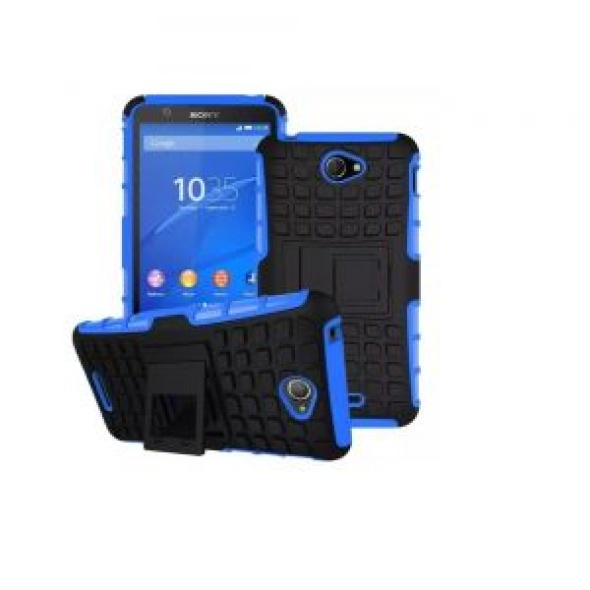 כיסוי extreme armor kickstand בצבע שחור-כחול לסוני אקספריה אי 4 – sony xperia e4