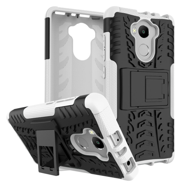 כיסוי extreme armor kickstand בצבע שחור-לבן ל-xiaomi redmi 4 / redmi 4 prime