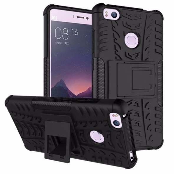 כיסוי extreme armor kickstand בצבע שחור-שחור ל-xiaomi mi 5s