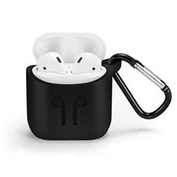 כיסוי סיליקון לאיירפודס airpods בצבע שחור