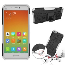 כיסוי extreme armor kickstand בצבע שחור-לבן ל-xiaomi mi 5