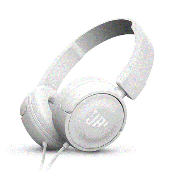 אוזניות jbl t450bt bluetooth בצבע לבן