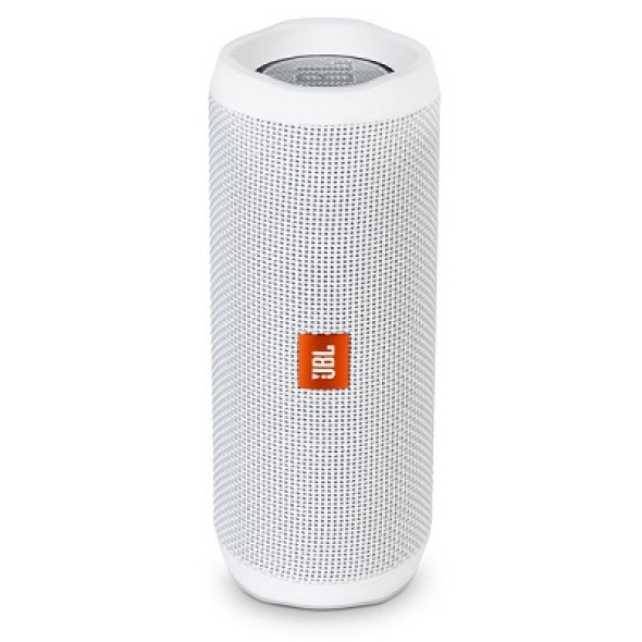 רמקול בלוטוס איכותי jbl flip 4 בצבע לבן