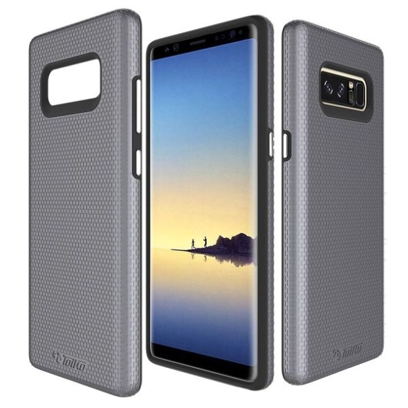 כיסוי toiko x-guard בצבע אפור-שחור לגלקסי נוט 8 – galaxy note 8