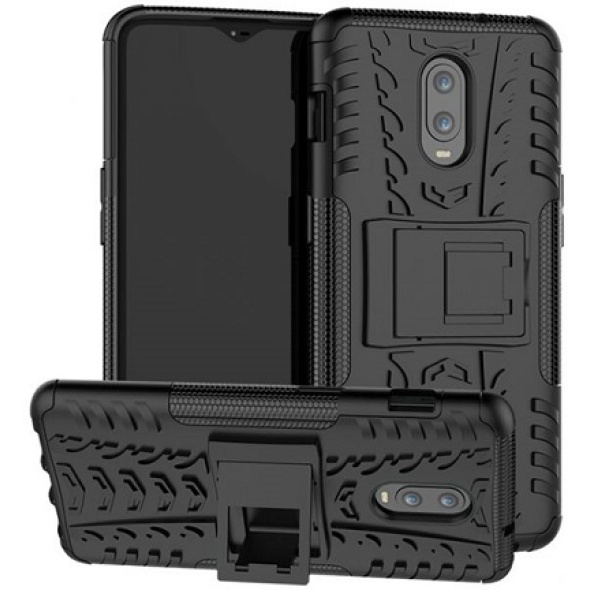 כיסוי extreme armor kickstand בצבע שחור-שחור ל-oneplus 6t