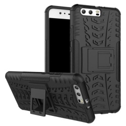 כיסוי extreme armor kickstand בצבע שחור-שחור לוואווי p10 – huawei p10