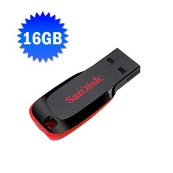 זיכרון נייד sandisk cruzer blade usb flash drive בנפח 16 ג'יגה