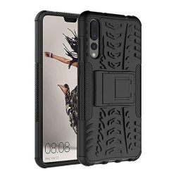 כיסוי extreme armor kickstand בצבע שחור-שחור לוואווי p20 פרו – huawei p20 pro