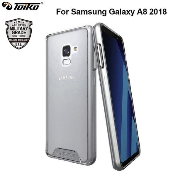 כיסוי toiko chiron בצבע שקוף לגלקסי a8 2018 – galaxy a8 2018